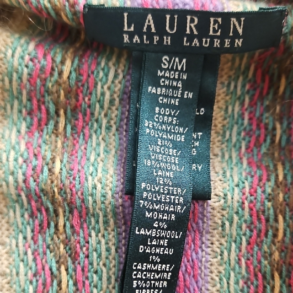 Ralph Lauren Fair Isle Pastel  Cardigan - Picture 2 of 6